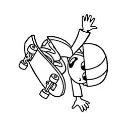 Coloring page: Skateboard (Transportation) #139367 - Printable coloring pages