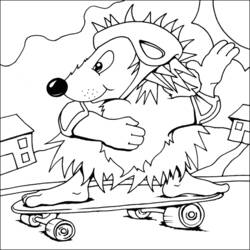 Coloring page: Skateboard (Transportation) #139372 - Free Printable Coloring Pages