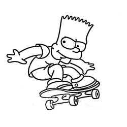 Coloring page: Skateboard (Transportation) #139378 - Printable coloring pages