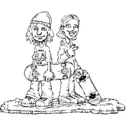 Coloring page: Skateboard (Transportation) #139391 - Free Printable Coloring Pages