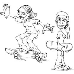 Coloring page: Skateboard (Transportation) #139399 - Free Printable Coloring Pages