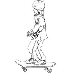 Coloring page: Skateboard (Transportation) #139404 - Free Printable Coloring Pages