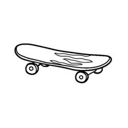 Coloring page: Skateboard (Transportation) #139410 - Printable coloring pages