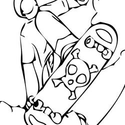 Coloring page: Skateboard (Transportation) #139450 - Free Printable Coloring Pages