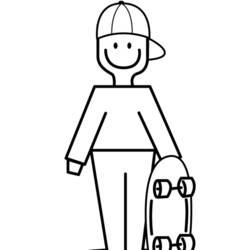 Coloring page: Skateboard (Transportation) #139504 - Free Printable Coloring Pages