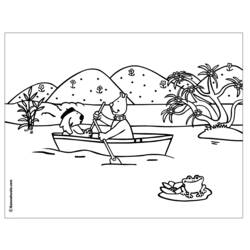 Coloring page: Small boat / Canoe (Transportation) #142210 - Printable coloring pages