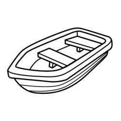 Coloring page: Small boat / Canoe (Transportation) #142316 - Printable coloring pages