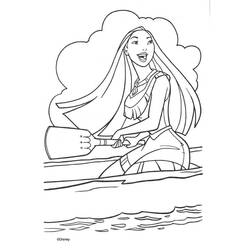 Coloring page: Small boat / Canoe (Transportation) #142324 - Free Printable Coloring Pages
