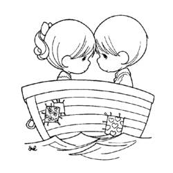 Coloring page: Small boat / Canoe (Transportation) #142330 - Printable coloring pages