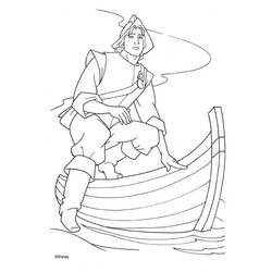 Coloring page: Small boat / Canoe (Transportation) #142331 - Printable coloring pages