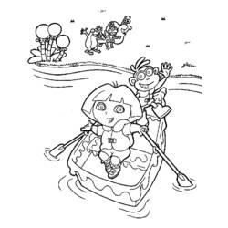 Coloring page: Small boat / Canoe (Transportation) #142340 - Free Printable Coloring Pages