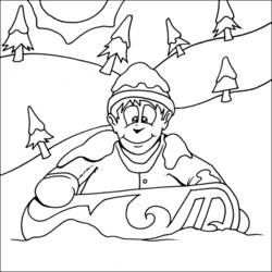 Coloring page: Snowboard (Transportation) #143810 - Printable coloring pages