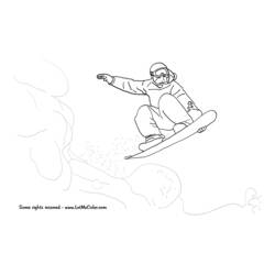 Coloring page: Snowboard (Transportation) #143815 - Printable coloring pages