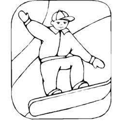 Coloring page: Snowboard (Transportation) #143820 - Printable coloring pages