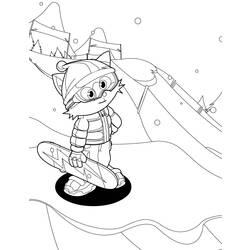 Coloring page: Snowboard (Transportation) #143829 - Printable coloring pages