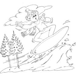 Coloring page: Snowboard (Transportation) #143830 - Free Printable Coloring Pages
