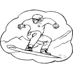 Coloring page: Snowboard (Transportation) #143873 - Printable coloring pages