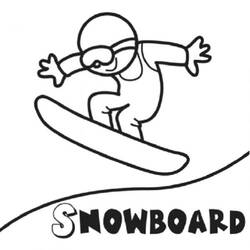 Coloring page: Snowboard (Transportation) #143900 - Printable coloring pages