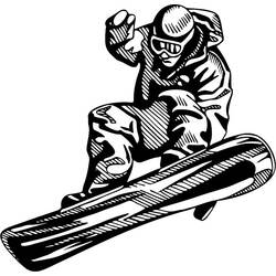 Coloring page: Snowboard (Transportation) #143934 - Printable coloring pages