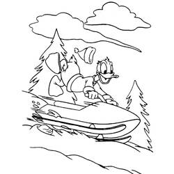 Coloring page: Snowmobile / Skidoo (Transportation) #139609 - Printable coloring pages