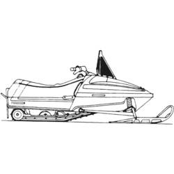 Coloring page: Snowmobile / Skidoo (Transportation) #139612 - Free Printable Coloring Pages