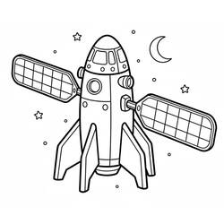 Spacecraft (Transportation) coloring page #221810 to print and color
