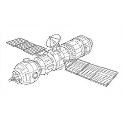Spacecraft (Transportation) coloring page #221818 to print and color