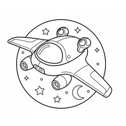 Spacecraft (Transportation) coloring page #221834 to print and color