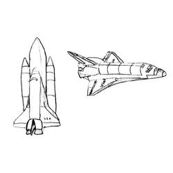 Coloring page: Spaceship (Transportation) #140307 - Printable coloring pages