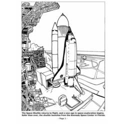 Coloring page: Spaceship (Transportation) #140308 - Free Printable Coloring Pages
