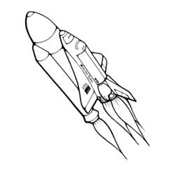 Coloring page: Spaceship (Transportation) #140312 - Printable coloring pages
