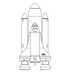 Coloring page: Spaceship (Transportation) #140337 - Free Printable Coloring Pages