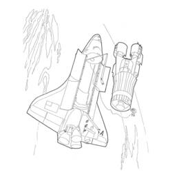 Coloring page: Spaceship (Transportation) #140404 - Free Printable Coloring Pages