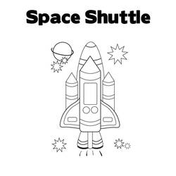 Coloring page: Spaceship (Transportation) #140448 - Free Printable Coloring Pages