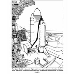 Coloring page: Spaceship (Transportation) #140449 - Free Printable Coloring Pages