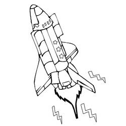 Coloring page: Spaceship (Transportation) #140469 - Printable coloring pages