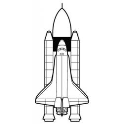 Coloring page: Spaceship (Transportation) #140492 - Printable coloring pages