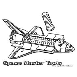 Coloring page: Spaceship (Transportation) #140495 - Printable coloring pages