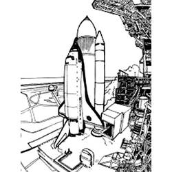 Coloring page: Spaceship (Transportation) #140497 - Printable coloring pages