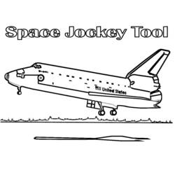 Coloring page: Spaceship (Transportation) #140498 - Free Printable Coloring Pages