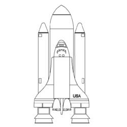 Coloring page: Spaceship (Transportation) #140499 - Free Printable Coloring Pages