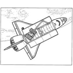 Coloring page: Spaceship (Transportation) #140508 - Free Printable Coloring Pages