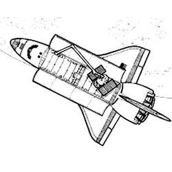 Coloring page: Spaceship (Transportation) #140582 - Free Printable Coloring Pages