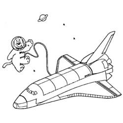 Coloring page: Spaceship (Transportation) #140616 - Free Printable Coloring Pages