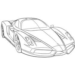 Coloring page: Sports car / Tuning (Transportation) #146910 - Printable coloring pages