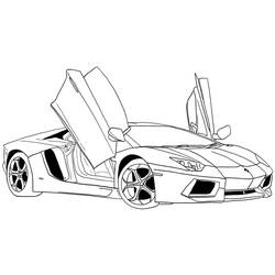 Coloring page: Sports car / Tuning (Transportation) #146925 - Printable coloring pages