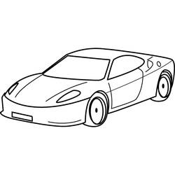Coloring page: Sports car / Tuning (Transportation) #146947 - Free Printable Coloring Pages