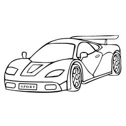 Coloring page: Sports car / Tuning (Transportation) #146954 - Free Printable Coloring Pages