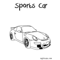 Coloring page: Sports car / Tuning (Transportation) #146982 - Free Printable Coloring Pages
