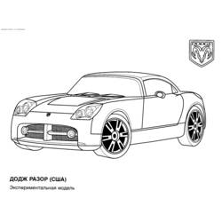 Coloring page: Sports car / Tuning (Transportation) #147005 - Free Printable Coloring Pages